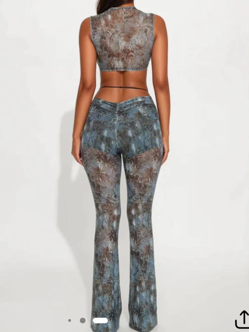 Fashion Nova Matching Mesh Festival Set